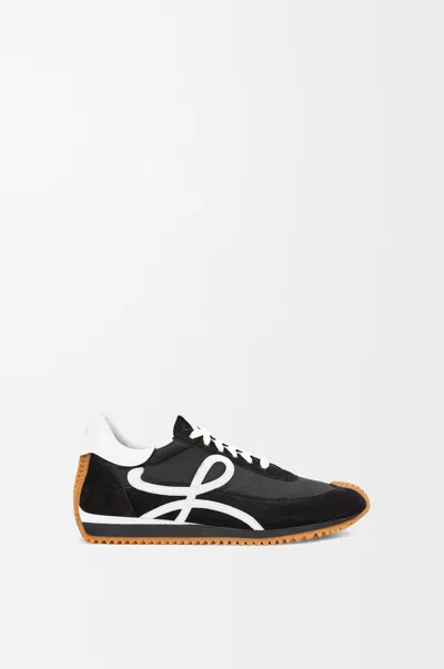 Loewe Flow Runner Suede And Leather Sneakers In Multi
