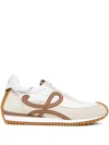 Loewe Flow Runner Leather-trimmed Shell And Suede Sneakers