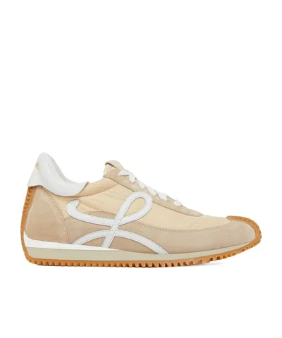 Loewe Womens Cream Comb Flow Runner Monogram Woven Low-top Trainers