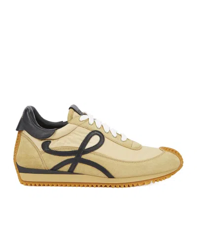 Loewe Flow Runner Panelled Sneakers In Neutral