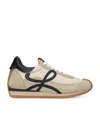 Loewe Low-cut Lace-up Sneakers In Nude