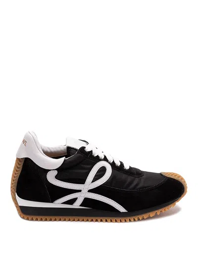 Loewe Flow Runner Suede And Leather Trainers In Multi