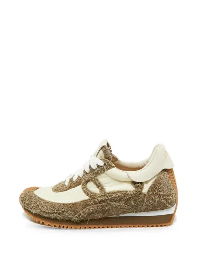 Pre-owned Loewe Flow Runner Sneakers In Brown
