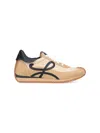 Loewe Flow Runner Sneakers In Leather And Nylon In Neutral