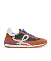Loewe Flow Runner 2.0 In Nylon E Camoscio In Multicolor