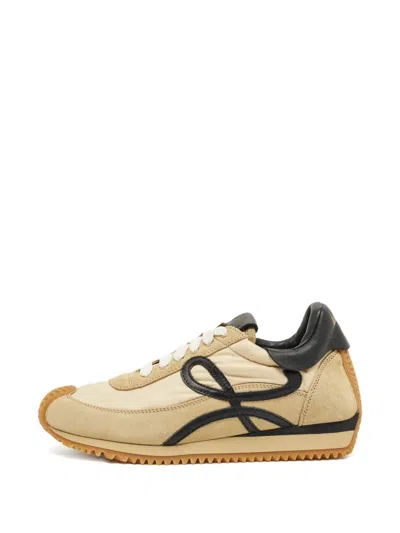 Pre-owned Loewe Flow Runner Sneakers In Neutral