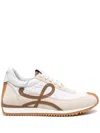 Loewe Flow Runner Leather-trimmed Shell And Suede Sneakers In Neutrals