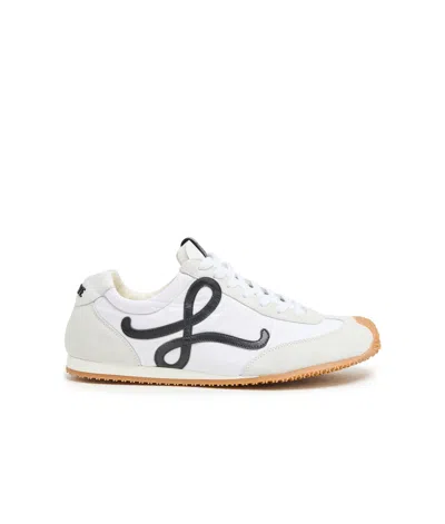 Loewe Ballet Runner 2.0 Leather Sneakers In White