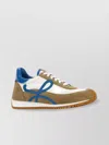 Loewe Sneakers Flow Runner Multicolor In Pelle Scamosciata E Nylon  Uomo In Brown