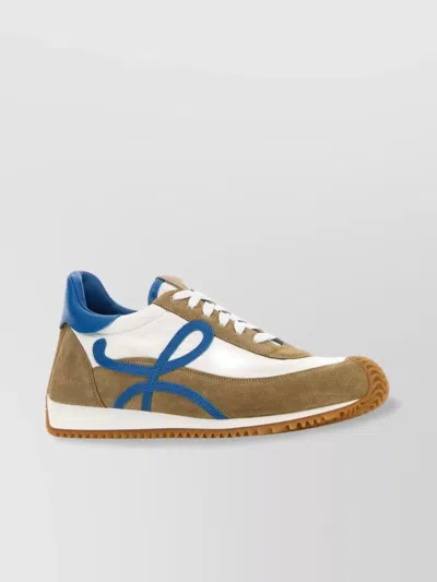 LOEWE FLOW RUNNER SNEAKERS WITH SUEDE AND NYLON