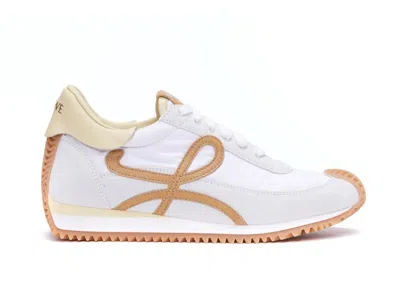 Pre-owned Loewe Flow Runner (women's) Sneakers In White