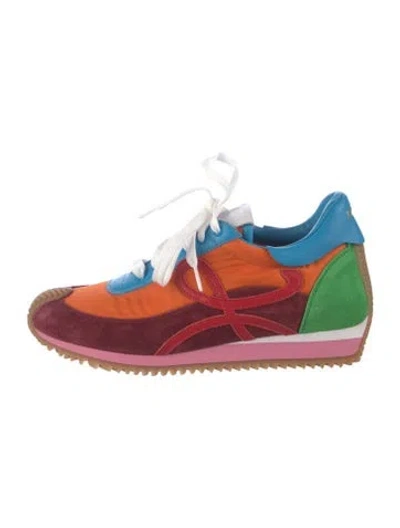 Pre-owned Loewe Flow Runners Athletic Sneakers In Pink