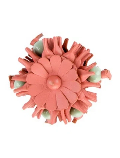 Pre-owned Loewe Flower Charm In Pink