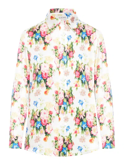 LOEWE FLOWER PRINT SHIRT