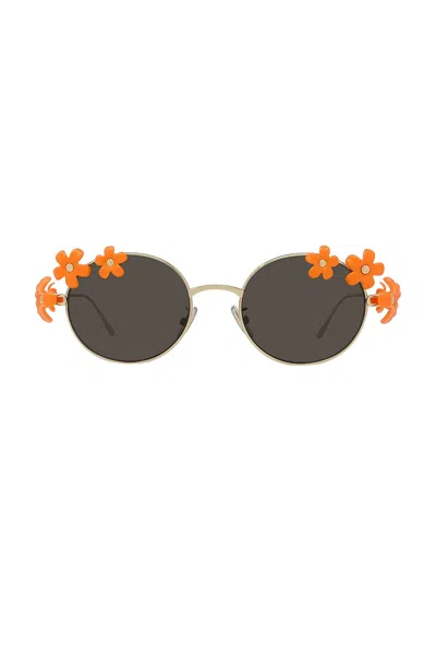 LOEWE FLOWERS ROUND SUNGLASSES
