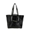 Loewe Fold Shopper In Paper Calfskin In Black