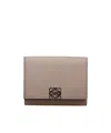 Loewe Folding Wallet In Nude