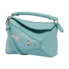 Loewe Fonds Marins Puzzle Edge Classic Calf Leather Mini Bag In Blue