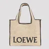 Loewe Natural Raffia Large Font Tote Bag