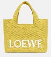 Loewe Small Font Tote Bag In Yellow
