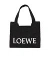 Loewe Font Tote Mini Tote Bag In Black