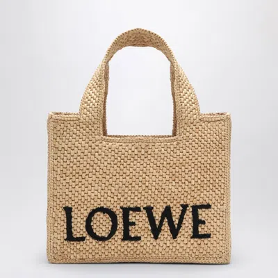 LOEWE LOEWE LOEWE FONT TOTE SMALL RAFFIA BAG