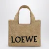 Loewe Women's Small Logo Font Tote Bag In Neutral