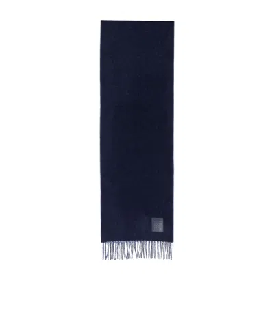 Loewe Fringed Scarf In Black