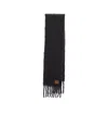 Loewe Anagram Patch Mohair And Wool Scarf In Black