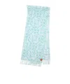 Loewe Alpaca And Wool-blend Anagram Scarf In Blue