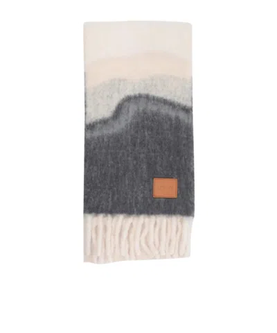 Loewe Fringed Scarf In Pink