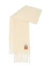 Loewe Fringed Scarf In Neutral