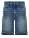 Loewe Denim Shorts With Belt Loops In Blue