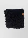Loewe Fringed Soft Textured Scarves In Black