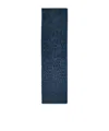 Loewe Fringed Wool Scarf In Blue