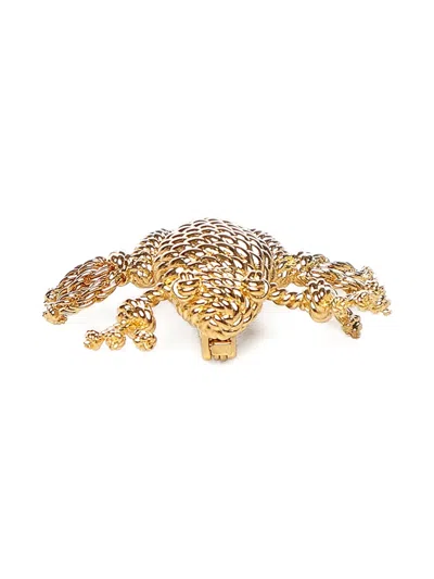 Loewe Frog Brooch In Gold