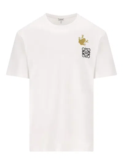 Loewe Relaxed Fit T-shirt In Cotton In White
