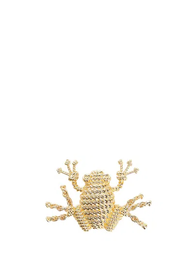 Loewe Frog Pin Jewelry Gold