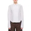Loewe Front Button Pleated Cotton Shirt