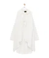Loewe Front-tied Asymmetric Tunic Dress In White