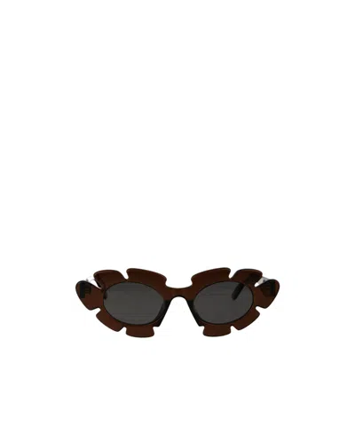 Loewe Full Frame Sunglasses In 47a Light Brown/other / Smoke