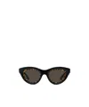 Loewe Acetate Mini Cat Eye Anagram Sunglasses In Black