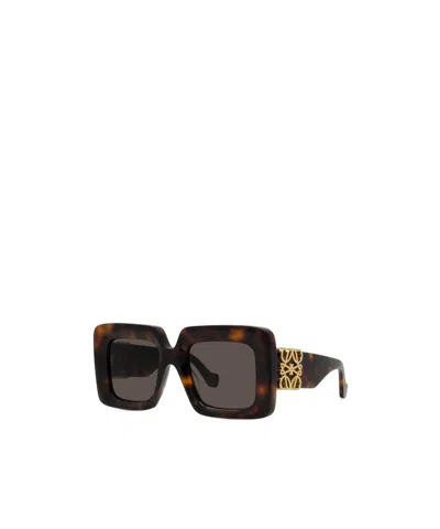 Loewe Square Frame Sunglasses In Brown
