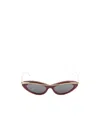 Loewe Whirl Cat Eye Sunglasses In Gray