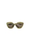 Loewe Full Frame Sunglasses In Green