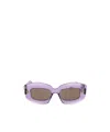 Loewe Full Frame Sunglasses In Pink