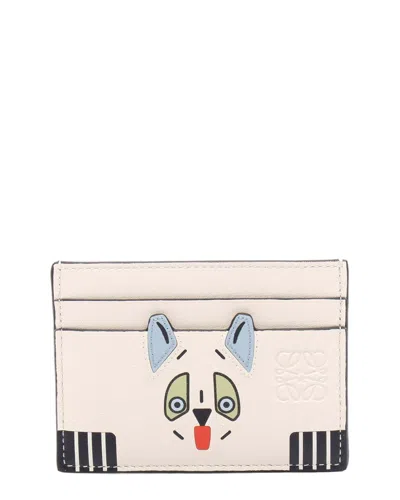 Loewe Futurist Cat Card Case (authentic Pre-loved) In Neutral