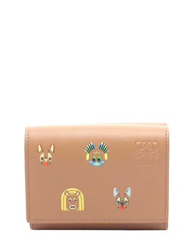 Pre-owned Loewe Futurist Cat Trifold Wallet (authentic Pre-loved)