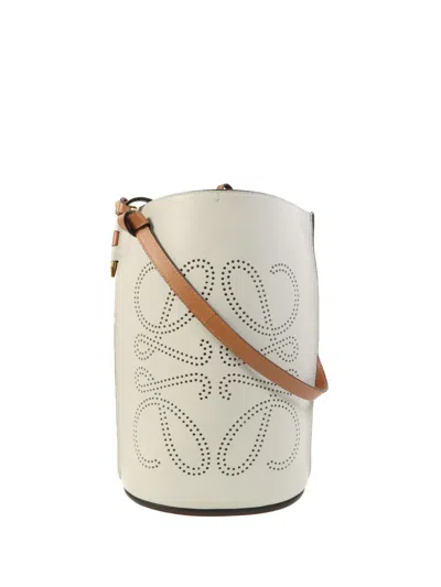 Pre-owned Loewe Gate Anagram Bucket Bag In Brown