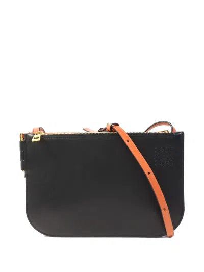 Pre-owned Loewe Gate Double Shoulder Bag In Black